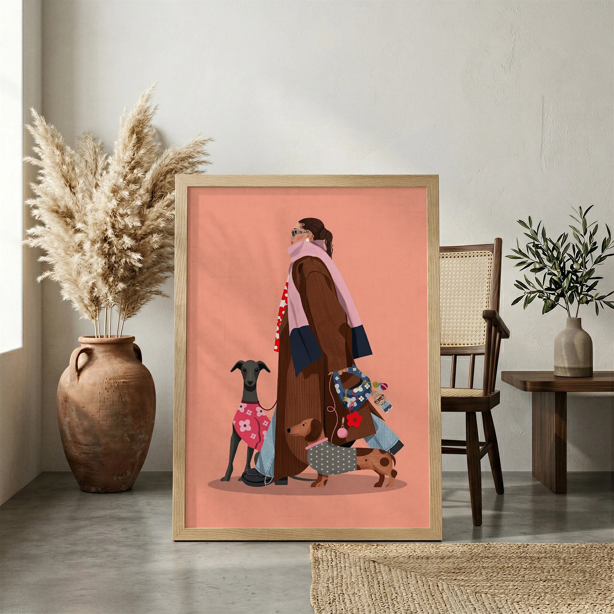 Morning Stroll_Featured Image 1 Morning Stroll - Abstract Art Canvas Print - Image 1