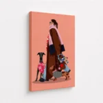 Morning Stroll - Abstract Art Canvas Print - Image 4