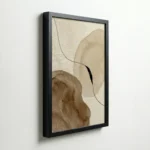 Neutral Watercolor Abstract Beige Boho Wall Art - Image 5
