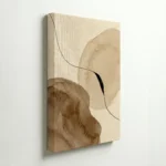 Neutral Watercolor Abstract Beige Boho Wall Art - Image 4