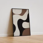 Organic Flow – Neutral Abstract Canvas Print - Image 2