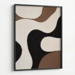 Organic Flow – Neutral Abstract Canvas Print - Image 5