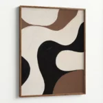 Organic Flow – Neutral Abstract Canvas Print - Image 7
