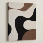 Organic Flow – Neutral Abstract Canvas Print - Image 4