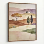 Pastel Countryside – Serene Landscape Canvas Print - Image 6
