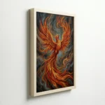 Phoenix Rising Fire Transformation Vastu Canvas Art for Resilience and Success - Image 6