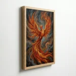 Phoenix Rising Fire Transformation Vastu Canvas Art for Resilience and Success - Image 7
