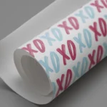 Pink Blue XOXO Pop Pattern Canvas Print - Image 3