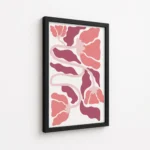 Pink Coral Matisse Inspired Abstract Shapes Canvas Print - Image 5
