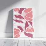 Pink Coral Matisse Inspired Abstract Shapes Canvas Print
