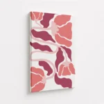 Pink Coral Matisse Inspired Abstract Shapes Canvas Print - Image 4