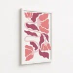 Pink Coral Matisse Inspired Abstract Shapes Canvas Print - Image 6