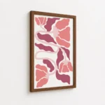 Pink Coral Matisse Inspired Abstract Shapes Canvas Print - Image 7