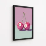 Pink Magic Eight Ball Cherry Canvas Print - Image 5