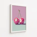 Pink Magic Eight Ball Cherry Canvas Print - Image 6