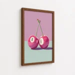 Pink Magic Eight Ball Cherry Canvas Print - Image 7