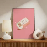 Pink Perfect Match Matchbox Canvas Print