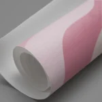 Pink Wavy Abstract Retro Canvas Print - Image 3