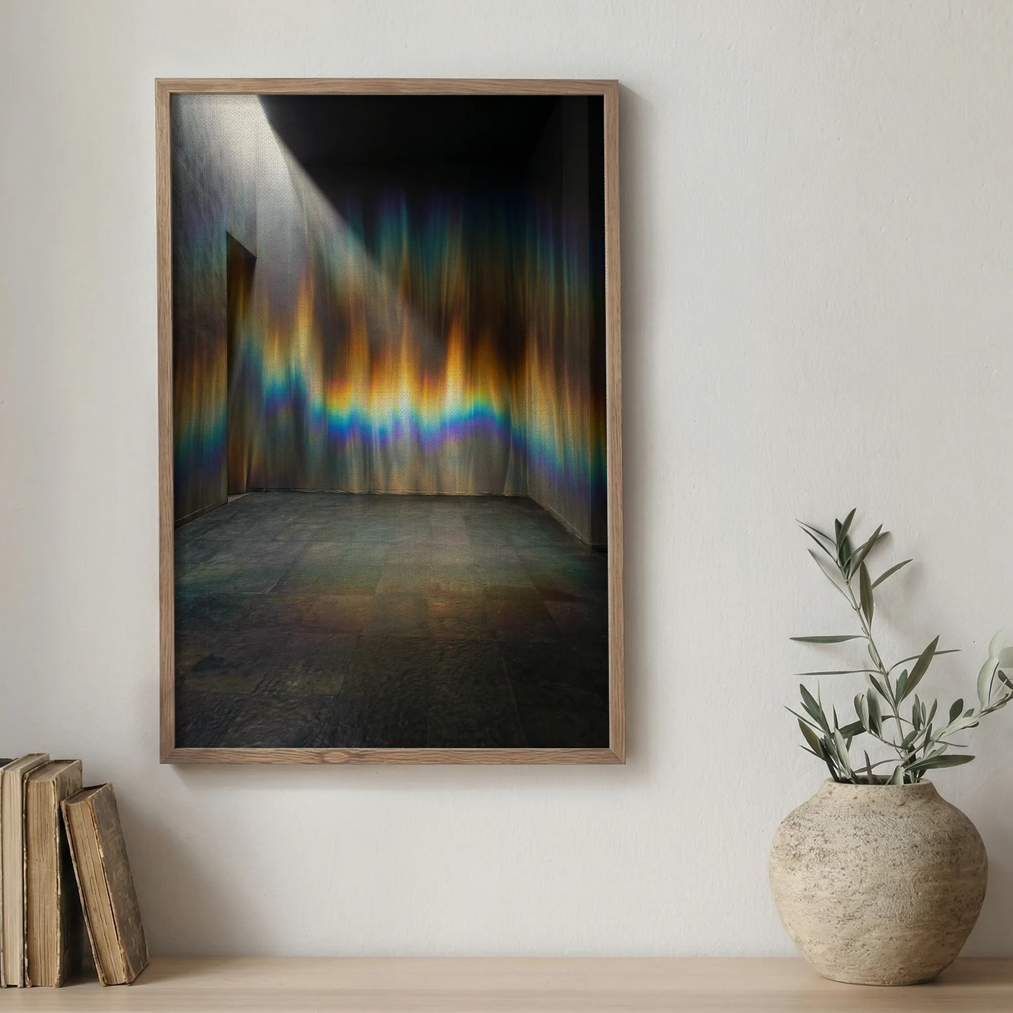 Positive Aura Rainbow Light Vastu Wall Art_Featured Image 1 Positive Aura Rainbow Light Vastu Canvas Wall Art for Vibrant Home Energy - Image 1