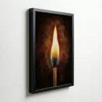 Pure Flame Spiritual Energy Vastu Canvas Painting for Focus and Purification - Image 5