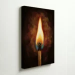 Pure Flame Spiritual Energy Vastu Canvas Painting for Focus and Purification - Image 4