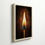 Pure Flame Spiritual Energy Vastu Canvas Painting for Focus and Purification - Image 6