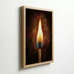 Pure Flame Spiritual Energy Vastu Canvas Painting for Focus and Purification - Image 7