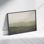 Quiet Meadow – Minimal Abstract Landscape Canvas Print - Image 2