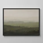 Quiet Meadow – Minimal Abstract Landscape Canvas Print - Image 5