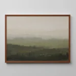 Quiet Meadow – Minimal Abstract Landscape Canvas Print - Image 7