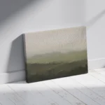 Quiet Meadow – Minimal Abstract Landscape Canvas Print - Image 4