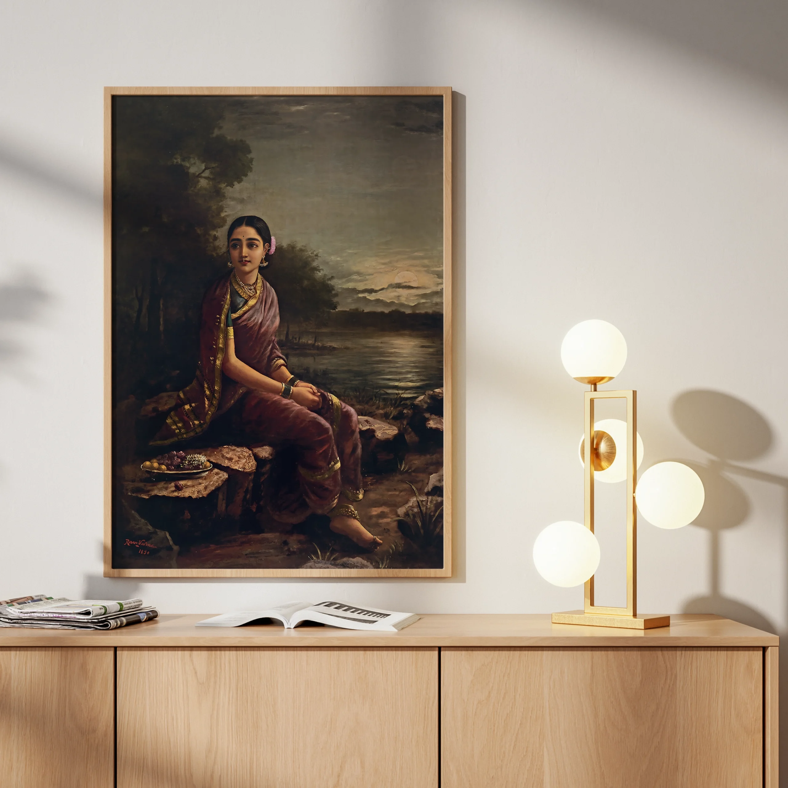 Radha_in_the_Moonlight Radha in the Moonlight – Raja Ravi Varma - Image 1