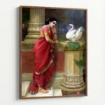 Damayanti Talking to the Swan – Raja Ravi Varma - Image 6