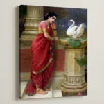 Damayanti Talking to the Swan – Raja Ravi Varma - Image 3