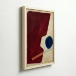 Red Bold Abstract Shape Modern Statement Wall Art - Image 6
