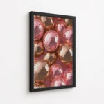 Rose Gold Disco Ball Closeup Canvas Print - Image 5