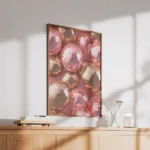 Rose Gold Disco Ball Closeup Canvas Print - Image 2