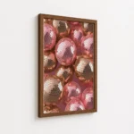 Rose Gold Disco Ball Closeup Canvas Print - Image 7