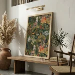 Royal Garden Saga - Abstract Art Canvas Print - Image 2
