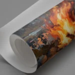 Sacred Fire Bonfire Strength Vastu Canvas Artwork for Community and Warmth - Image 3