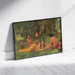 Shakuntala Patralekhan (Shakuntala Writing a Letter) by Raja Ravi Varma - Image 2