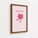 Self Love Club Running Heart Canvas Print - Image 7