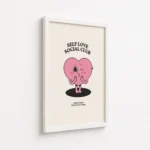 Self Love Social Club Heart Canvas Print - Image 6