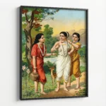Shakuntala with Her Companions by Raja Ravi Varma - Image 4