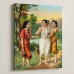 Shakuntala with Her Companions by Raja Ravi Varma - Image 3