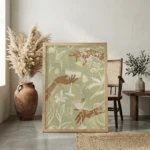 Sip and Bloom - Abstract Art Canvas Print