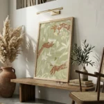 Sip and Bloom - Abstract Art Canvas Print - Image 2