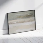 Soft Neutral Horizons – Minimal Abstract Canvas Print - Image 2