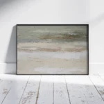 Soft Neutral Horizons – Minimal Abstract Canvas Print