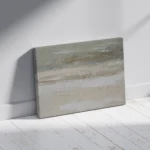 Soft Neutral Horizons – Minimal Abstract Canvas Print - Image 4